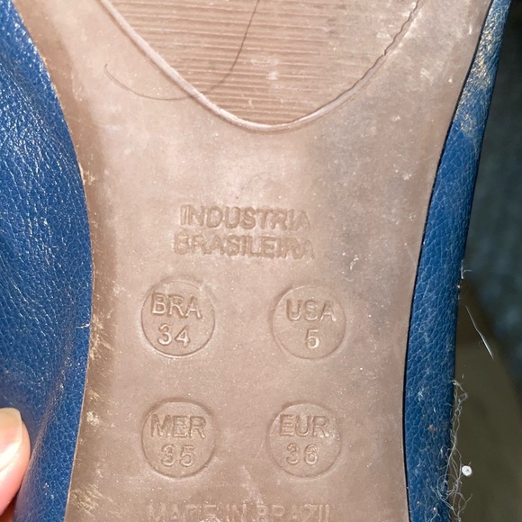 Navy blue ballet shoes - Picture 5 of 5